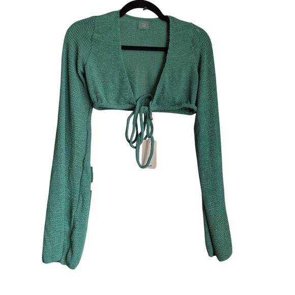 Monday swimwear Azores crinkle top in pond Large - Picture 1 of 6